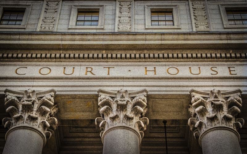 Court gebouw - beëdiging als advocaat